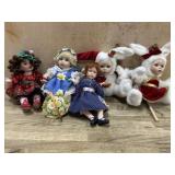 5- Marie Osmond cupcake dolls in dresses and