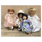 4- Lee Middleton miniature dolls  Indian , Asian