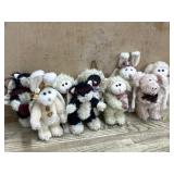 9- Mini Boyds Bears Rabbits, cats and bears