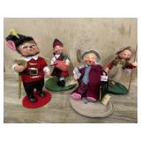 4- Annalee dolls Representing various countries