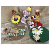 6+- Annalee dolls Beach and summer themes  6 inch