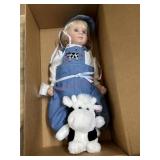 Lee Middleton Wyatt doll with cow