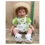 Lee Middleton 16 inch vinyl doll in green and