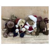 4- Boyds Bears Christmas bears and Moose