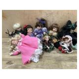 8- Marie Osmond porcelain cupcake dolls   witch,