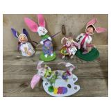 Flat of Annalee doll Easter dolls and Rabbits  5