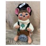11 inch Annalee doll  Saint Patrick Mouse with