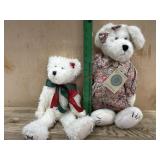 Boyds Bears white 14 and 16 inch bears