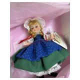 Madam Alexander miniature showcase Sweden doll