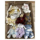 8- 4 inch Boyds Bears angel and bedtime bears