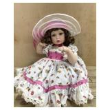 16 inch Marie Osmond porcelain doll in white