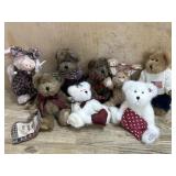 8- Small Boyds Bears , pig and rabbit  some