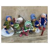 5- Annalee doll Holiday dolls,  Drummer boys,