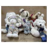 6- Boyds Bears Rabbits and one bear   rabbits in