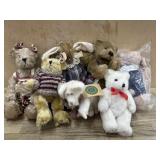 8- Boyds Bears Rabbit, pigs and bears various