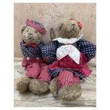 2- Boyds Bears 16 inch in Americana outfits