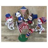 5 - Annalee doll Patriotic mice  5 inch