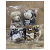 2- 12 inch Boyds Bears and 4 -5 inch bears all