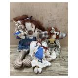 Flat with 3 Angel rag dolls