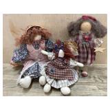 Flat with 3 rag dolls