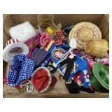 Flat of doll accessories
