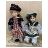 2- Boyds Bears My Best friend porcelain dolls