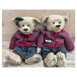 16 inch Boy and Girl Boyds Bears with red and