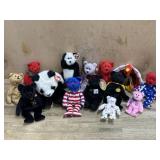 Flat of 14 Ty Beanie bears