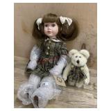 Boyds Bear Yesterdays Child porcelain doll with
