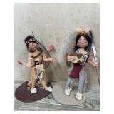 2- Annalee doll Indian dolls 10 inch