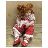 Marie Osmond 2002 Porcelain 16 inch doll with red