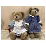 2- 14 inch Boyds Bears  One is Kiss the Cook
