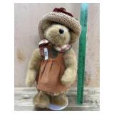 14 inch Boyds Bears Girl in Brown corduroy dress