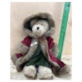 12 inch Jointed Boyds Bears in red Velvet coat