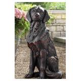 Golden retriever dog statue