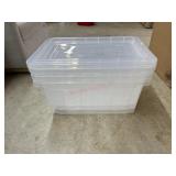 4- 40qt storage totes- 2 lids