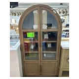 Enzo Storage Cabinet With Rattan Cabinet Doors-