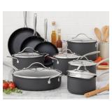 15-Piece Hard Anodized Nonstick Aluminum Cookware