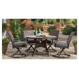 Newcastle Round Dining Set with Sunbrella Fabric,