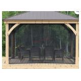 Yardistry Meridian Gazebo Mesh Kit 12x14