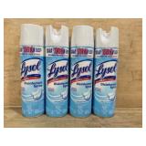 4 Lysol Disinfectant Spray Cans
