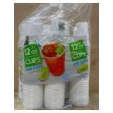 Transparent Plastic Cups, 300 Count