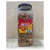 Peanut Butter Filled Pretzels in Clear Jar