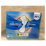 Always Infinity FlexFoam Pads, 80-Count