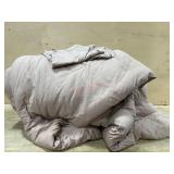 As is- king Neutral-Colored Comforter Set