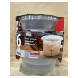 6 Food Storage Containers with Covers