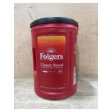 Folgers Classic Roast Coffee Container