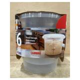 6 Food Storage Containers with Covers