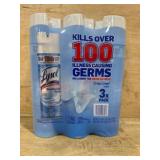 Lysol Disinfectant Spray 3-Pack Crisp Linen