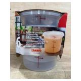 3 Cambro Food Storage Containers With Lids